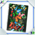 popular lenticular spiral lenticular cover notebook/3d lenticular notebook for promotion